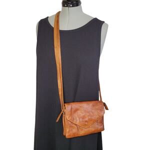 Beautiful!! Latico Harbor Brown Leather Crossbody Bag